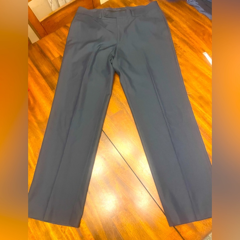 Almost new Calvin Klein navy blue color pleated dress pants men’s size 34W x 30L